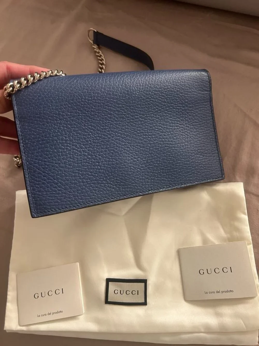 GUCCI AUTHENTIC INTERLOCKING MINI WALLET BAG - Picture 4 of 8